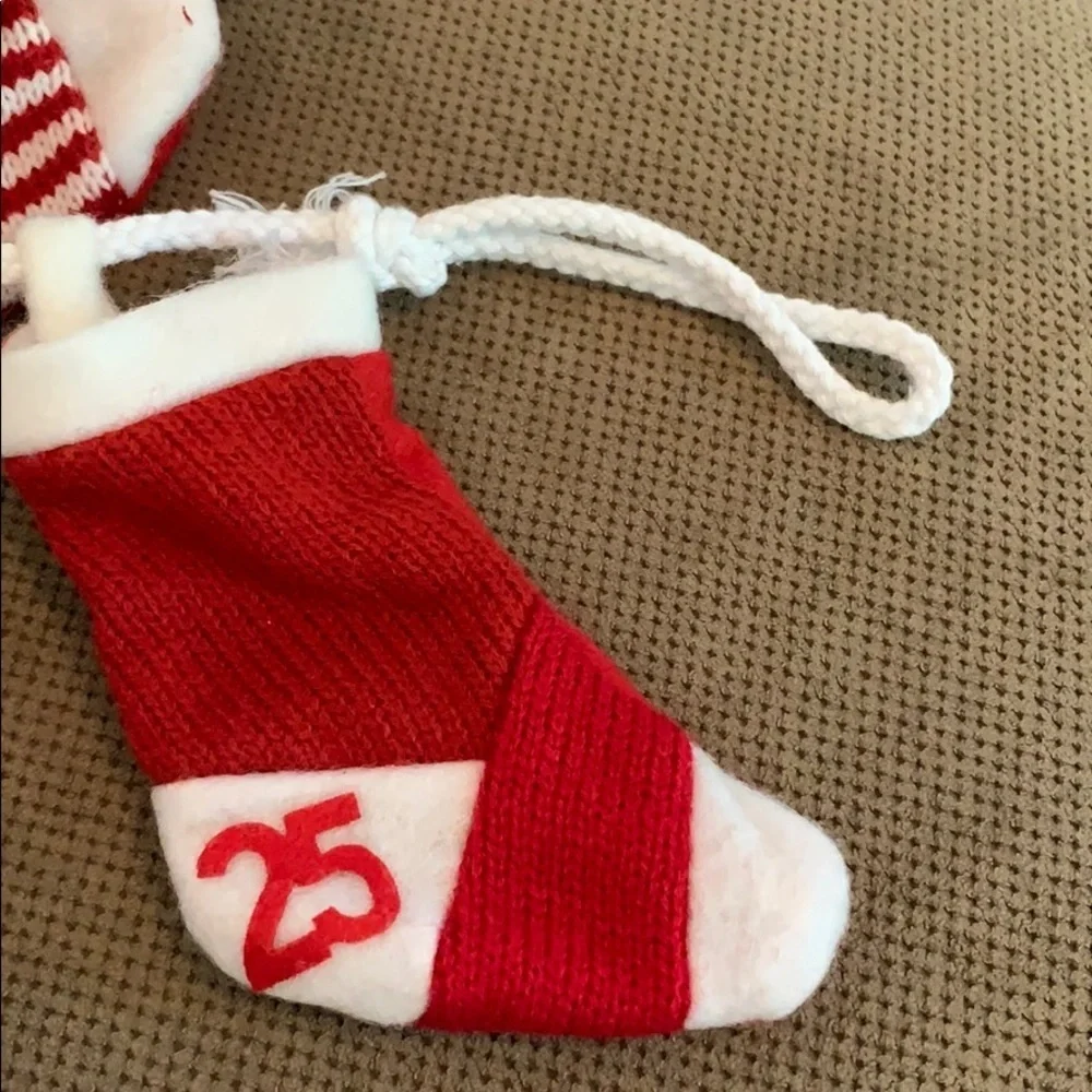 Adorable Christmas Advent Mini Stocking Garland
